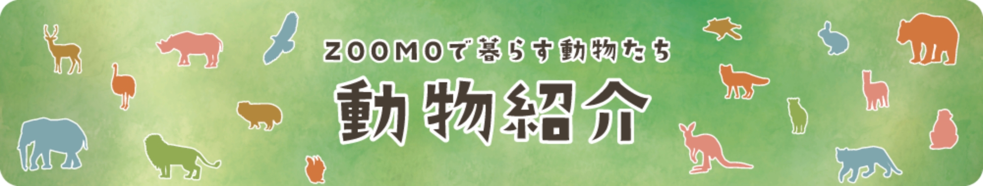 ZOOMOで暮らす動物たち 動物紹介